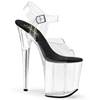 Pleaser - FLAMINGO808 Ankle strap sandal, Pole dance shoes - Pole dance shoes - Black Product image